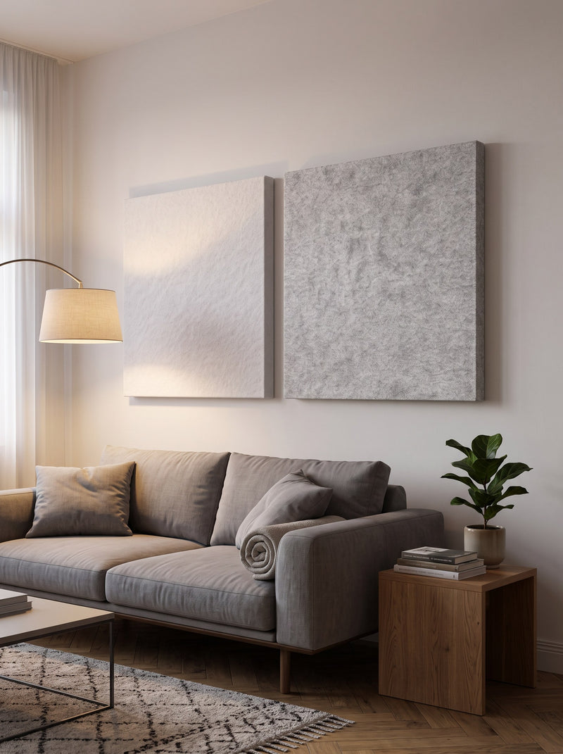 Schallabsorber für die Wohnung, umweltschonend und frei von Schadstoffen
