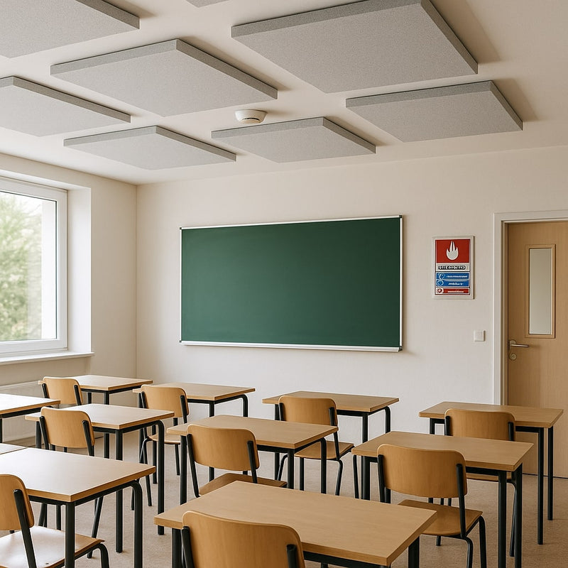 Sichere und gesunde Akustik-Lösungen: innovativer Schallschutz trifft Brandschutz in Schulen