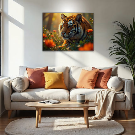 Akustikbild mit Motiv „Augen des Dschungeltigers“