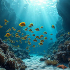 Akustikbild mit Motiv „Fische am Korallenriff“