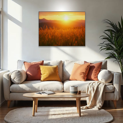 Akustikbild mit Motiv „Goldene Graslandschaft“