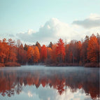 Akustikbild mit Motiv „Herbst am See“
