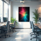 Akustikbild mit Motiv „Farbchaos“