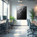 Tableau acoustique motif « Fusion polygonale »