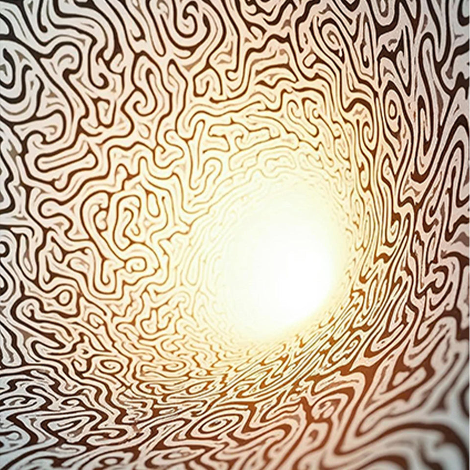 Akustikbild mit Motiv „Wellen in Monochrom“