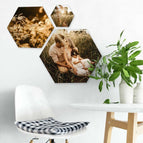 Wandpaneel Hexagon mit eigenem Motiv