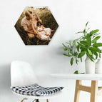 Wandpaneel Hexagon mit eigenem Motiv