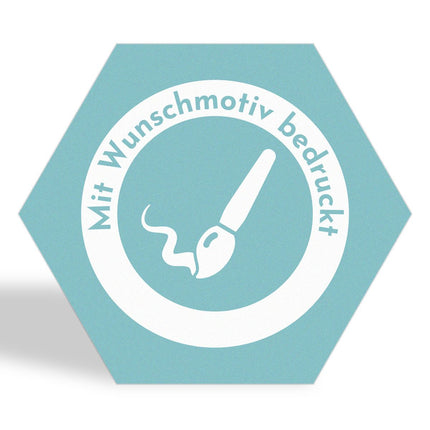 Wandpaneel Hexagon mit eigenem Motiv