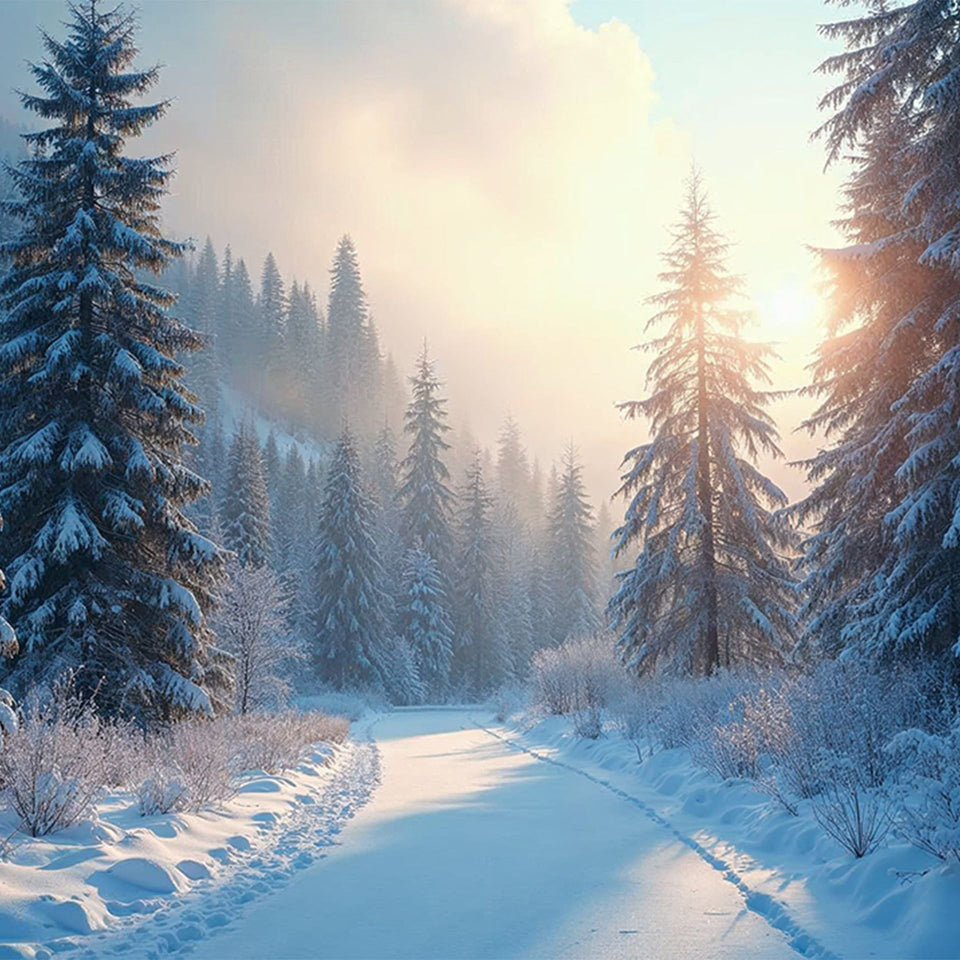 Akustikbild mit Motiv „Winterwunderland“