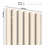 Akustikpaneel in Beige