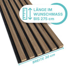 Akustikpaneel in Eiche Dunkel