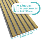 Akustikpaneel in Goldglanz