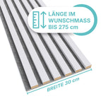Akustikpaneel in Weiß Matt