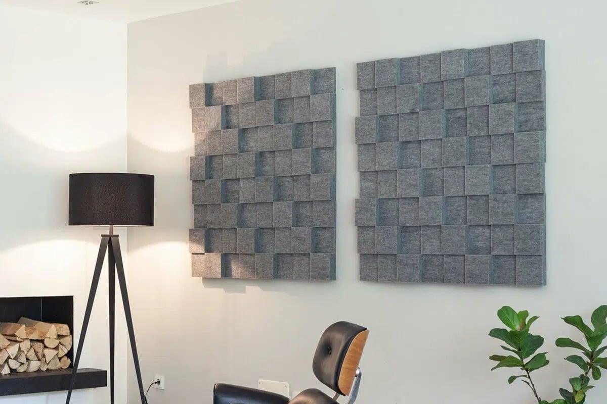 Akustikplatten Wand 3-dimensional
